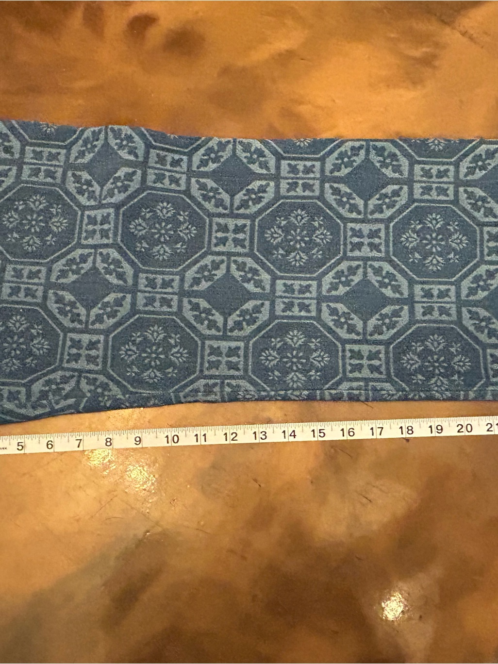 Brooks Ave- Tetlow Pattern Blue Trouser Denim Nwt — image 5 of 8